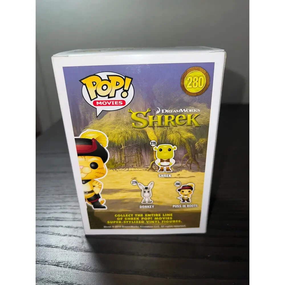 VAULTED Puss in Boots Shrek Funko Pop #280 Movies Animation Cats Dreamworks Film